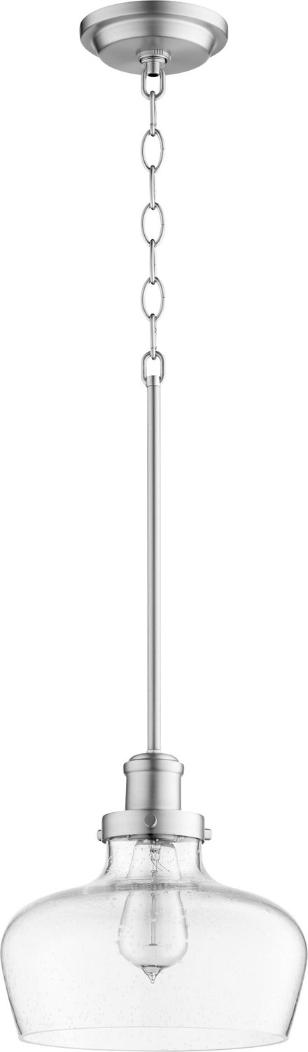 Transitional Pendant in Satin Nickel