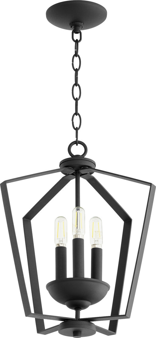 Transitional Entry in Textured Black