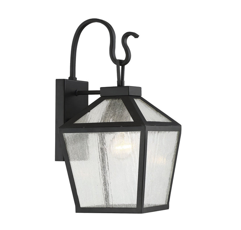 Woodstock Outdoor Wall Lantern in Black