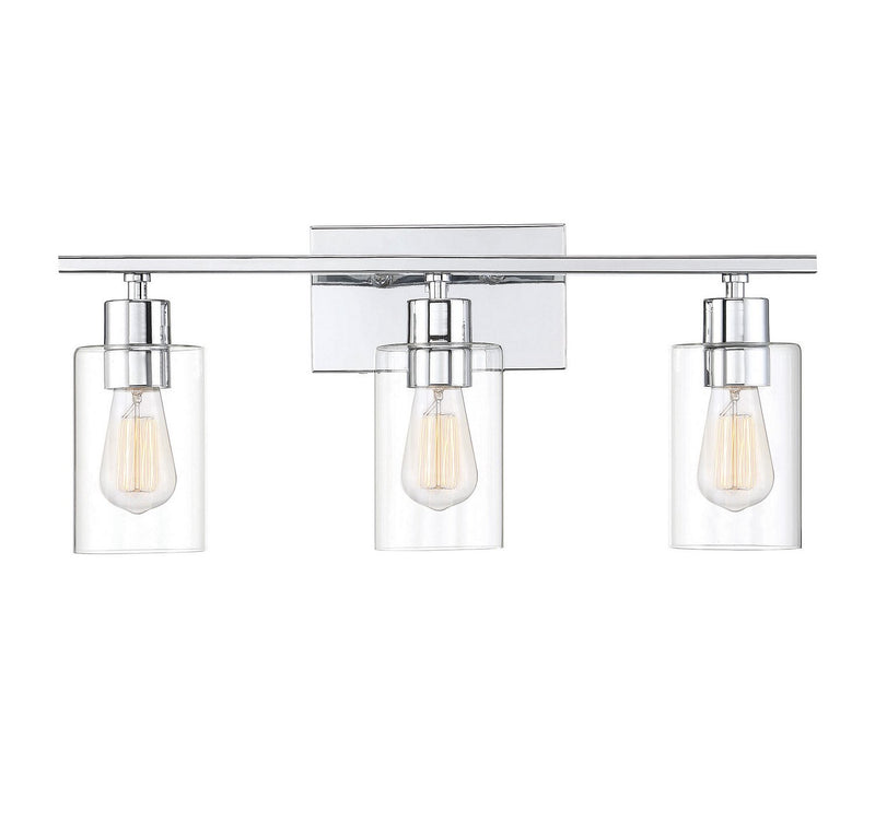Lambert 3-Light Bath Vanity Light in Polished Chrome