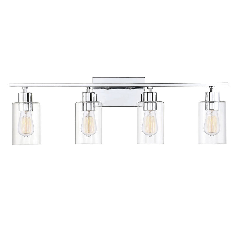 Lambert 4-Light Bath Vanity Light in Polished Chrome