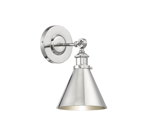 Glenn Adjustable Wall Sconce in Polished Nickel