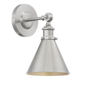 Glenn Adjustable Wall Sconce in Satin Nickel