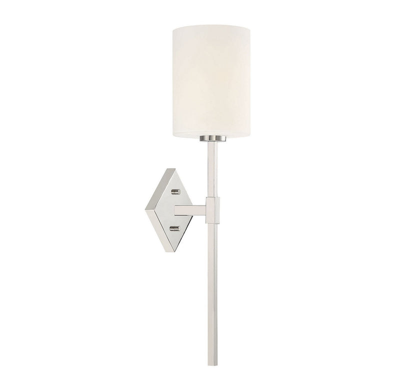 Destin Wall Sconce in Polished Nickel