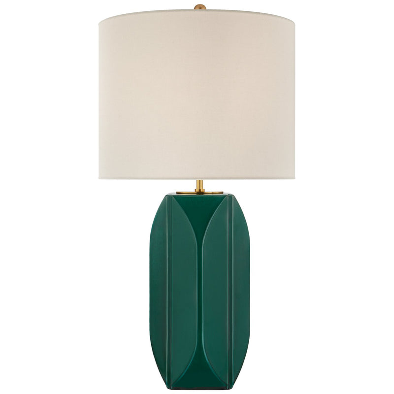 Carmilla Medium Table Lamp in Emerald Crackle