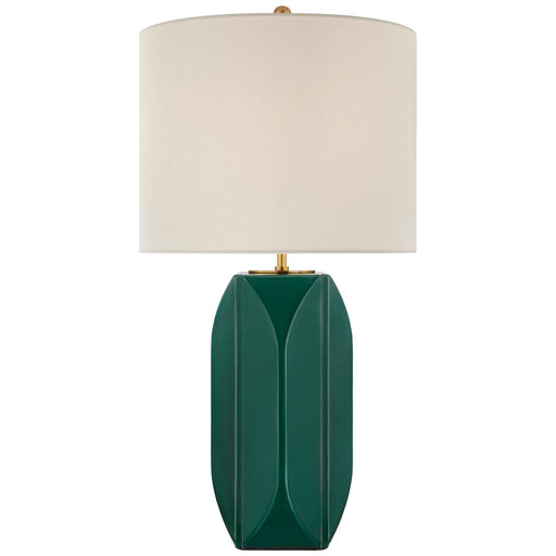 Carmilla Medium Table Lamp in Emerald Crackle