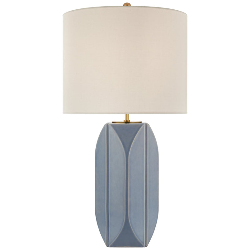 Carmilla Medium Table Lamp in Polar Blue Crackle