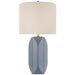 Carmilla One Light Table Lamp in Polar Blue Crackle