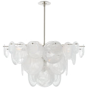 Loire Nine Light Chandelier in Polished Nickel