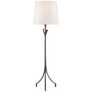Fliana One Light Floor Lamp in Aged Iron