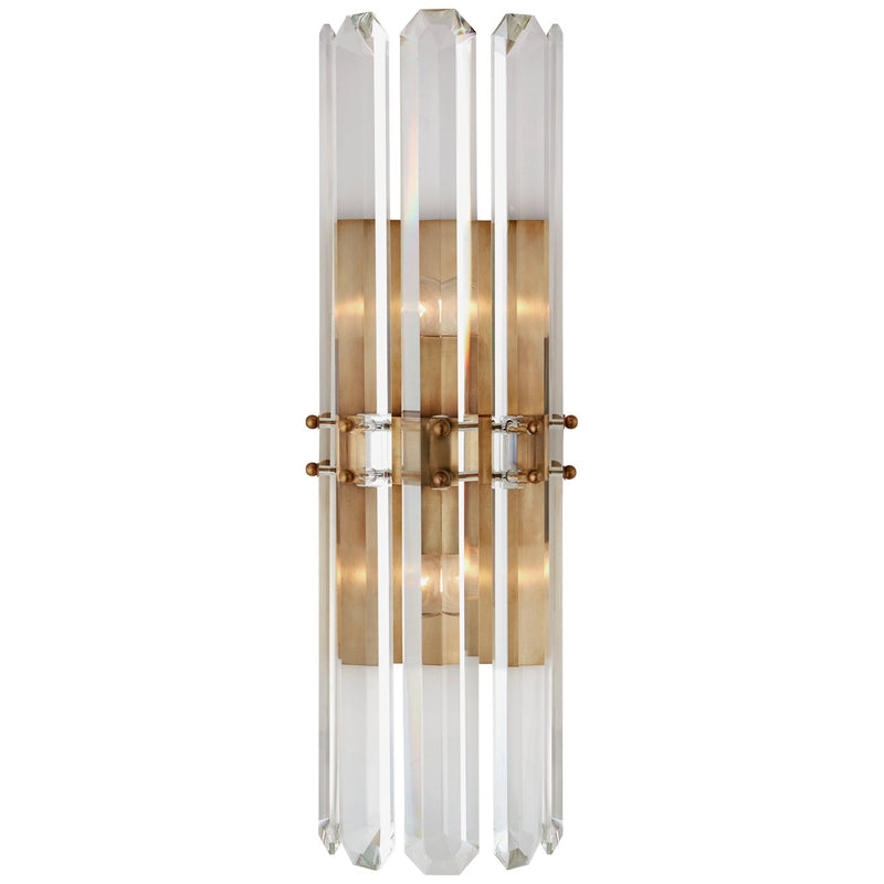 Bonnington Tall 2-Light Wall Sconce in Hand-Rubbed Antique Brass