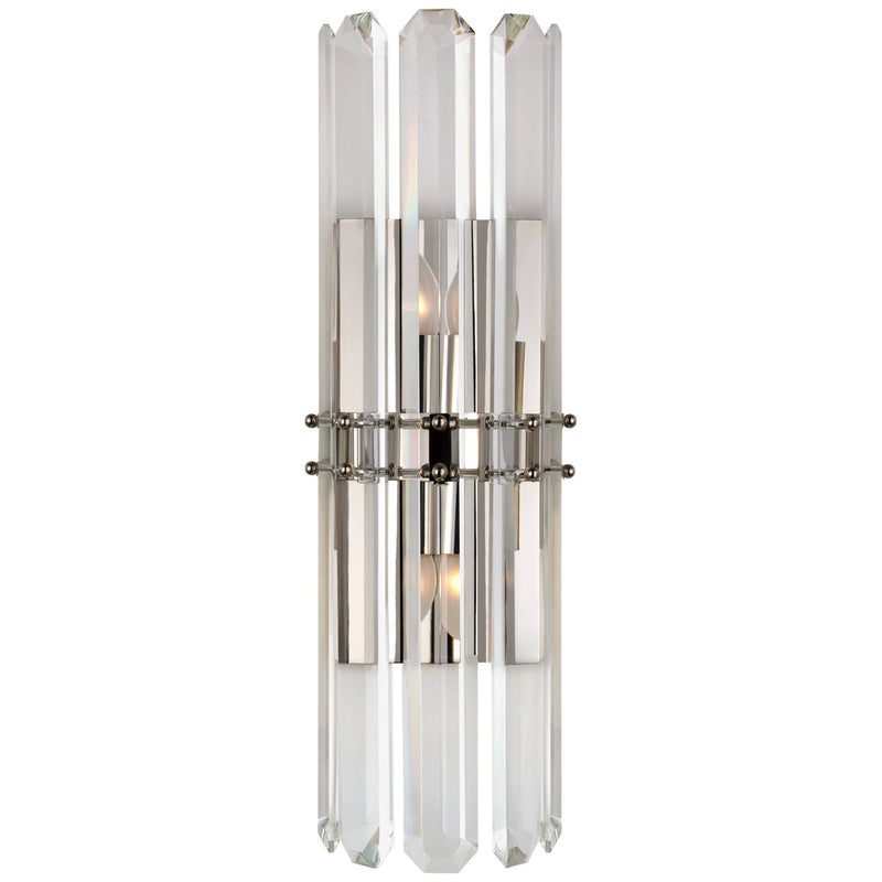 Bonnington Tall 2-Light Wall Sconce in Polished Nickel