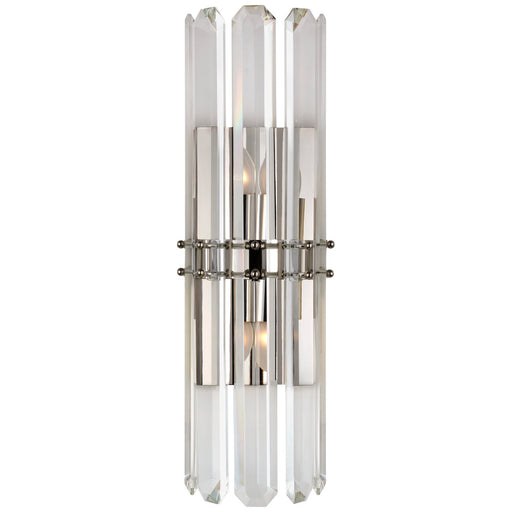 Bonnington Tall 2-Light Wall Sconce in Polished Nickel