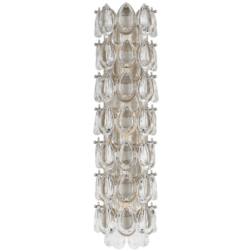 Liscia 22" 3-Light Wall Sconce in Burnished Silver Leaf