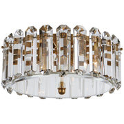 Bonnington Medium 4-Light Flush Mount in Hand-Rubbed Antique Brass