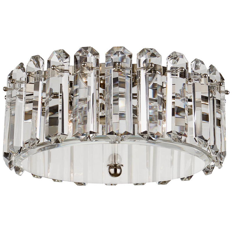 Bonnington Medium 4-Light Flush Mount in Polished Nickel