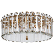 Bonnington Large 5-Light Flush Mount in Hand-Rubbed Antique Brass