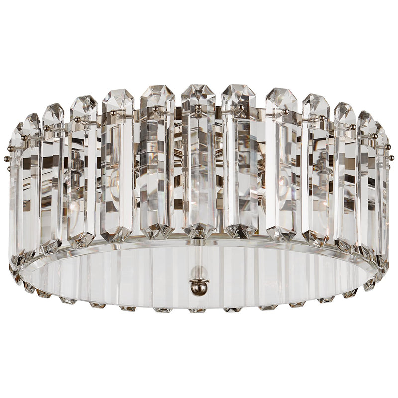 Bonnington Large 5-Light Flush Mount in Polished Nickel