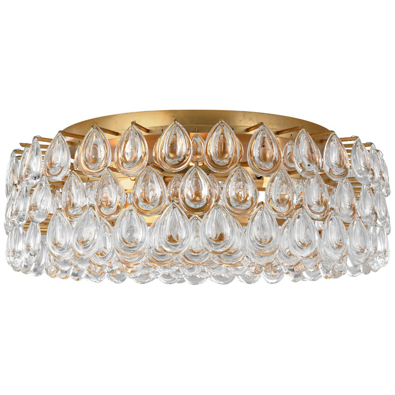 Liscia Large 25" 6-Light Flush Mount in Gild