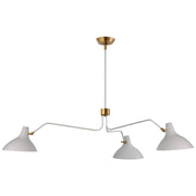 Charlton Large Triple Arm 3-Light Pendant in White