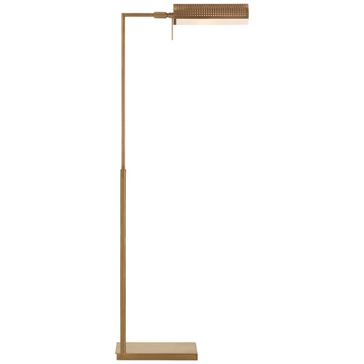 Precision Pharmacy Floor Lamp in Antique-Burnished Brass