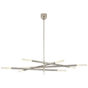 Rousseau Grande 8-Light Articulating Chandelier in Polished Nickel