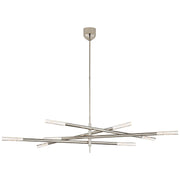 Rousseau Grande 8-Light Articulating Chandelier in Polished Nickel