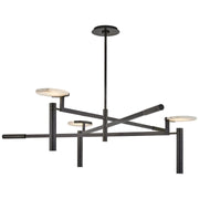 Melange Large 45" Floating Disc Chandelier in Bronze
