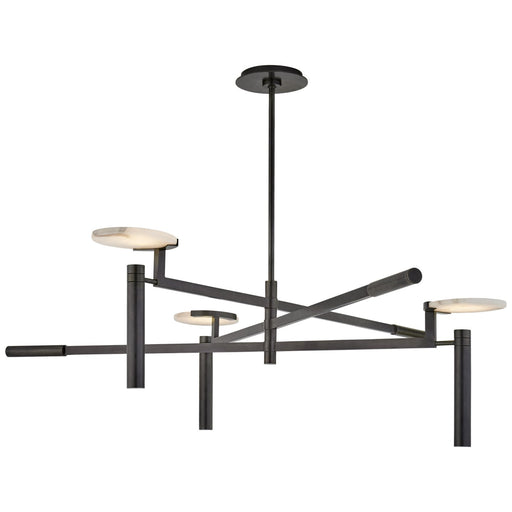 Melange Large 45" Floating Disc Chandelier in Bronze
