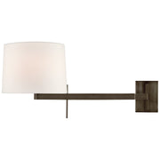 Sweep Medium Right Swing Arm Wall Lamp in Bronze
