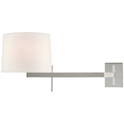 Sweep Medium Right Swing Arm Wall Lamp in Polished Nickel