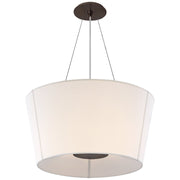 Hoop Medium Inverted 2-Light Pendant in Bronze