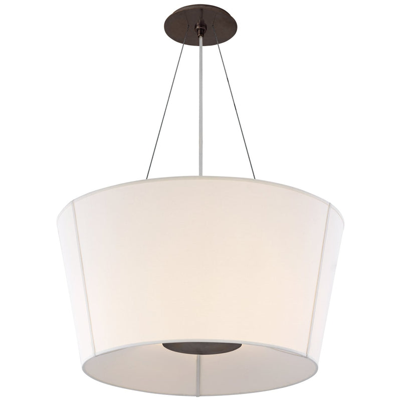 Hoop Medium Inverted 2-Light Pendant in Bronze