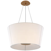 Hoop Two Light Lantern in Soft Brass