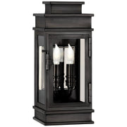 Linear Mini 12" 2-Light Outdoor Wall Lantern in Bronze