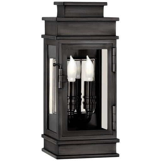 Linear Mini 12" 2-Light Outdoor Wall Lantern in Bronze