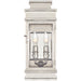 Linear Lantern Two Light Wall Lantern in Polished Nickel