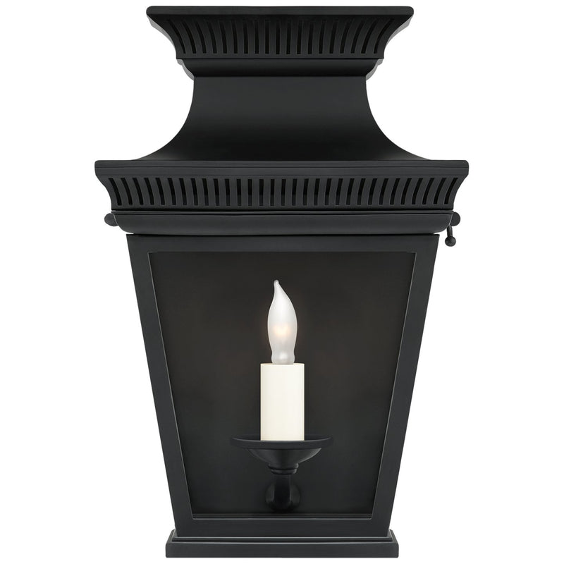 Elsinore Small 3/4 Outdoor Wall Lantern in Black