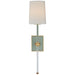 Lucia One Light Wall Sconce in Celadon and Crystal