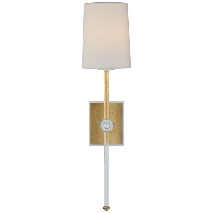Lucia One Light Wall Sconce in Gild and Crystal