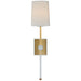 Lucia One Light Wall Sconce in Gild and Crystal