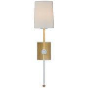 Lucia Medium Tail Wall Sconce in Gild and Crystal