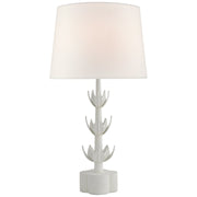 Alberto Large Triple Table Lamp in Plaster White