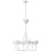 Alberto Six Light Chandelier in Plaster White