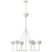 Alberto Six Light Chandelier in Plaster White