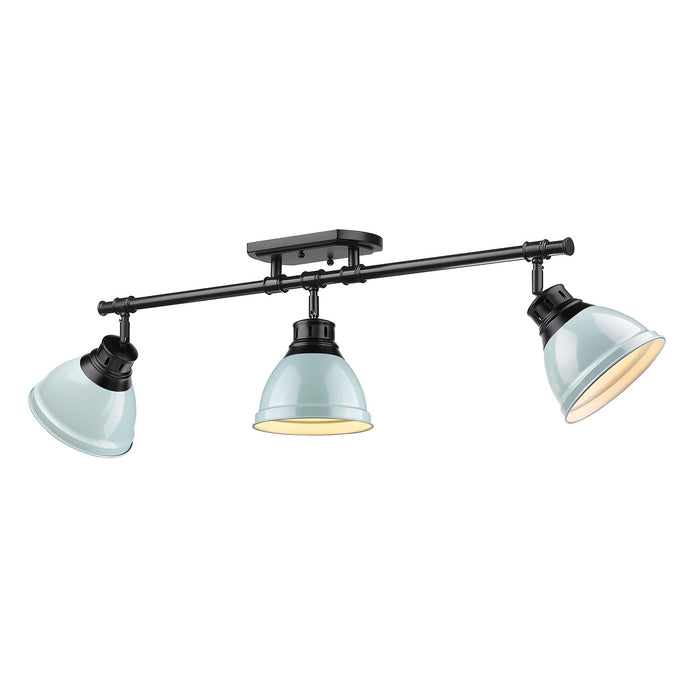 Duncan Semi-Flush - Track Light (Convertible) in Matte Black