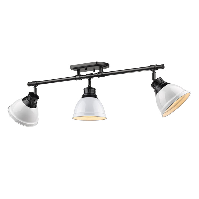 Duncan Semi-Flush - Track Light (Convertible) in Matte Black