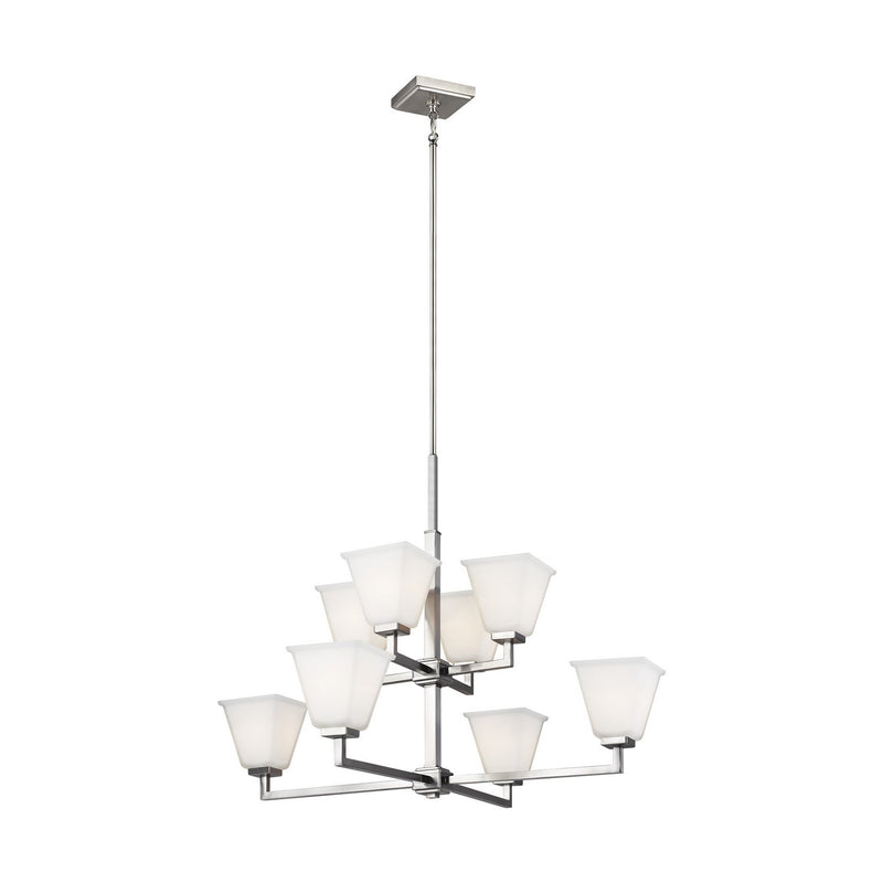 Ellis Harper 8-Light Chandelier in Brushed Nickel