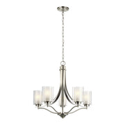 Elmwood Park 5-Light Chandelier in Brushed Nickel