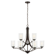 Elmwood Park 9-Light Chandelier in Bronze